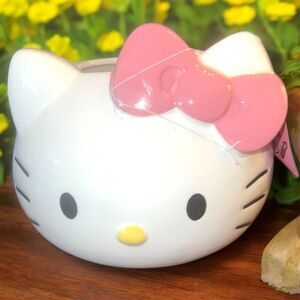 Sanrio Hello Kitty Pink Ceramic Hand Painted Planter Vase Decor Home and Garden